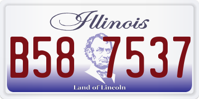 IL license plate B587537
