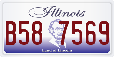 IL license plate B587569