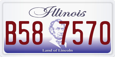 IL license plate B587570