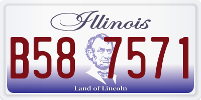 IL license plate B587571