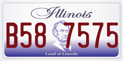 IL license plate B587575