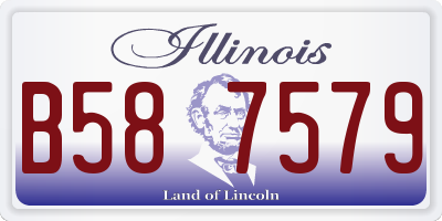 IL license plate B587579