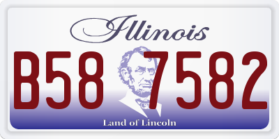 IL license plate B587582