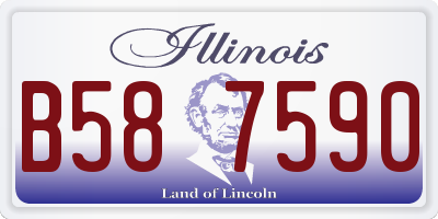 IL license plate B587590