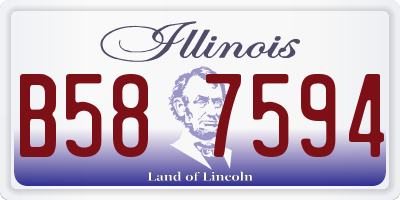 IL license plate B587594