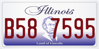 IL license plate B587595