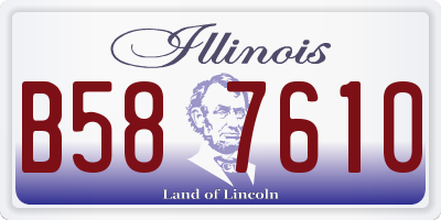 IL license plate B587610