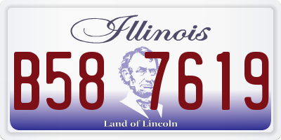 IL license plate B587619