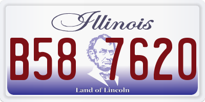 IL license plate B587620