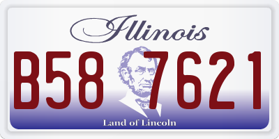 IL license plate B587621