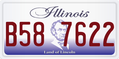IL license plate B587622