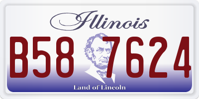 IL license plate B587624