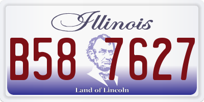 IL license plate B587627