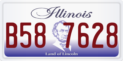 IL license plate B587628
