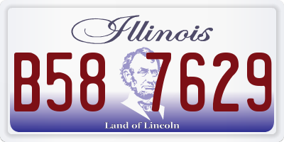 IL license plate B587629