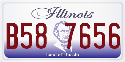 IL license plate B587656