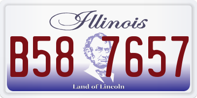 IL license plate B587657