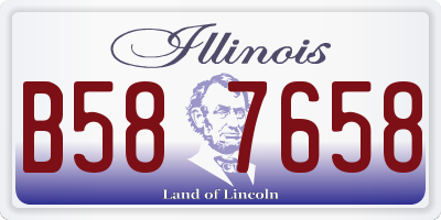 IL license plate B587658