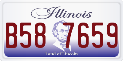IL license plate B587659