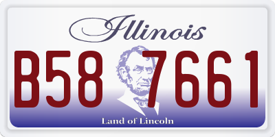 IL license plate B587661