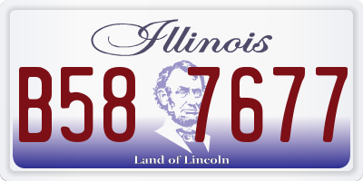 IL license plate B587677