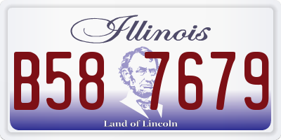 IL license plate B587679
