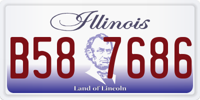 IL license plate B587686