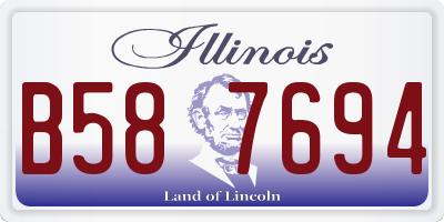 IL license plate B587694