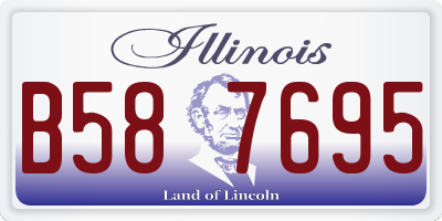 IL license plate B587695