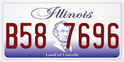 IL license plate B587696