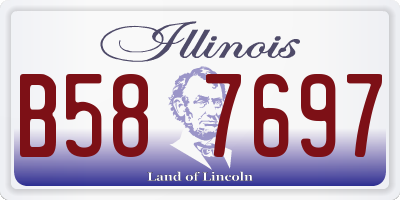IL license plate B587697
