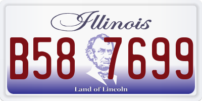 IL license plate B587699