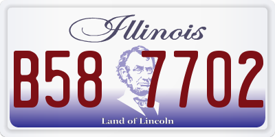 IL license plate B587702