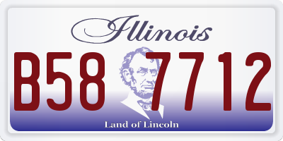 IL license plate B587712