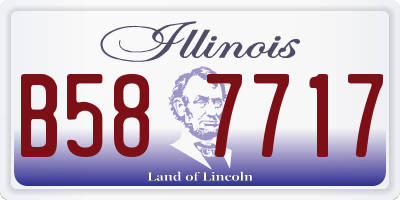 IL license plate B587717