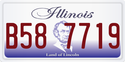 IL license plate B587719
