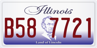 IL license plate B587721