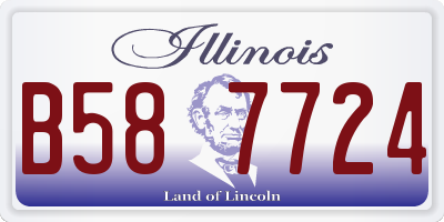 IL license plate B587724