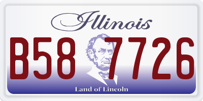 IL license plate B587726