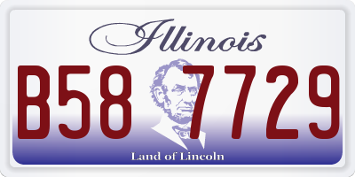 IL license plate B587729