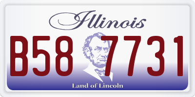 IL license plate B587731