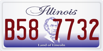 IL license plate B587732