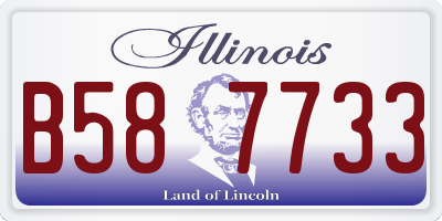 IL license plate B587733