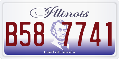IL license plate B587741