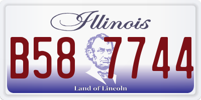 IL license plate B587744