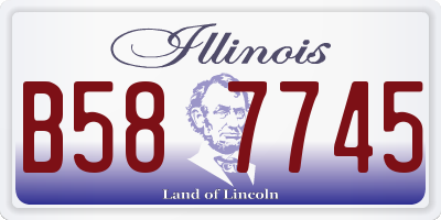 IL license plate B587745