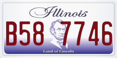 IL license plate B587746