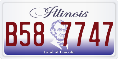 IL license plate B587747