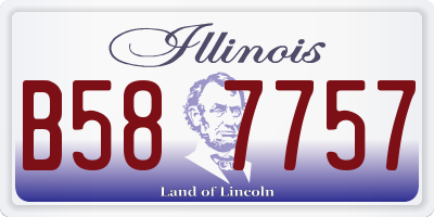 IL license plate B587757