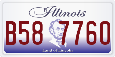 IL license plate B587760